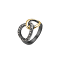 Onassis Duo Grand ring, sølv med diamanter