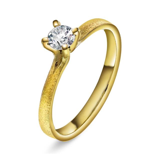 Polaris ring med 0,30 ct diamant, gull