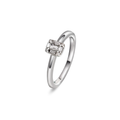 Ring, hvitt gull med diamanter 0,29 ct w.si.