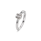Ring, hvitt gull med diamanter 0,29 ct w.si.