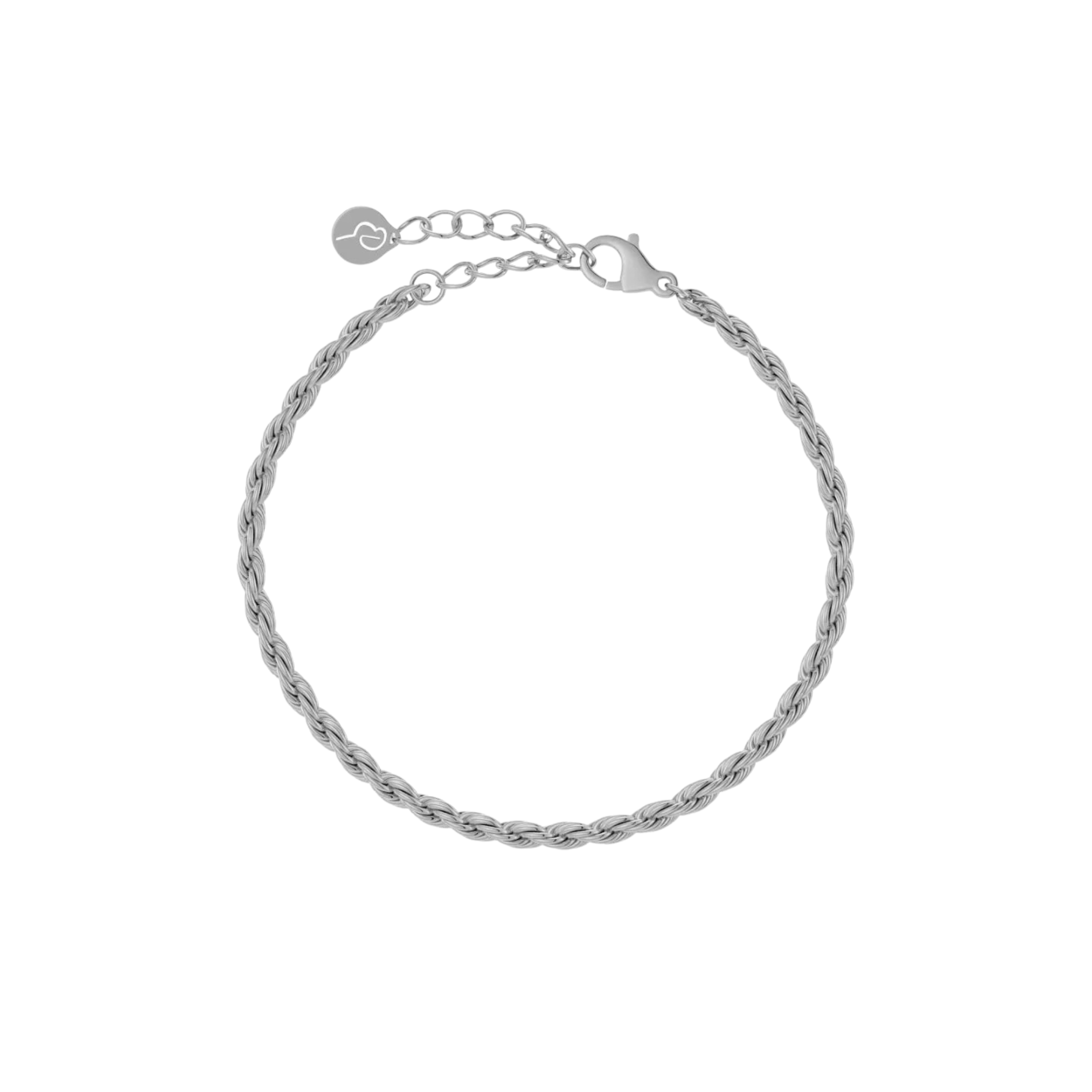 Rope Chain armbånd, stål
