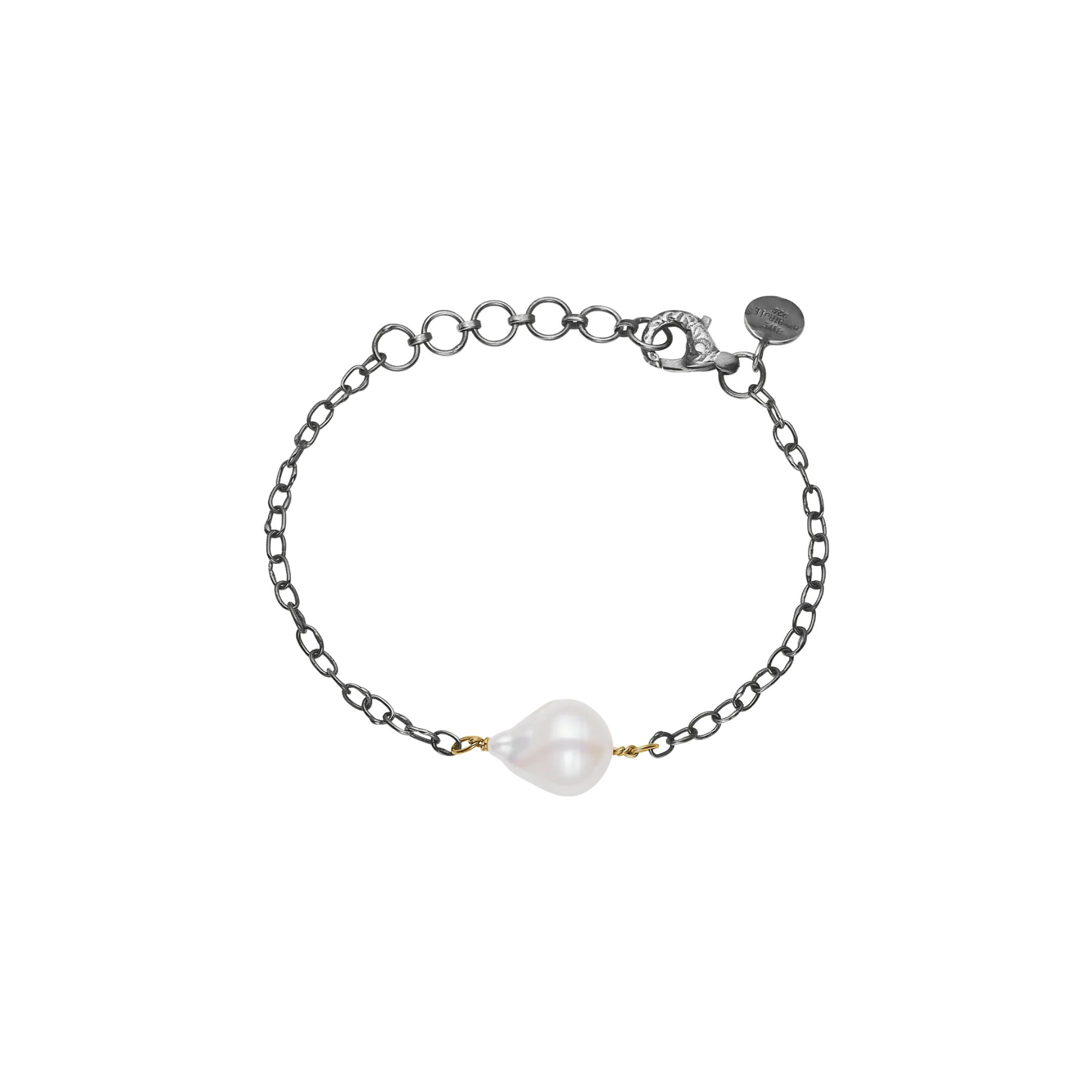 Serene perle armbånd, sølv med ferskvannsperle