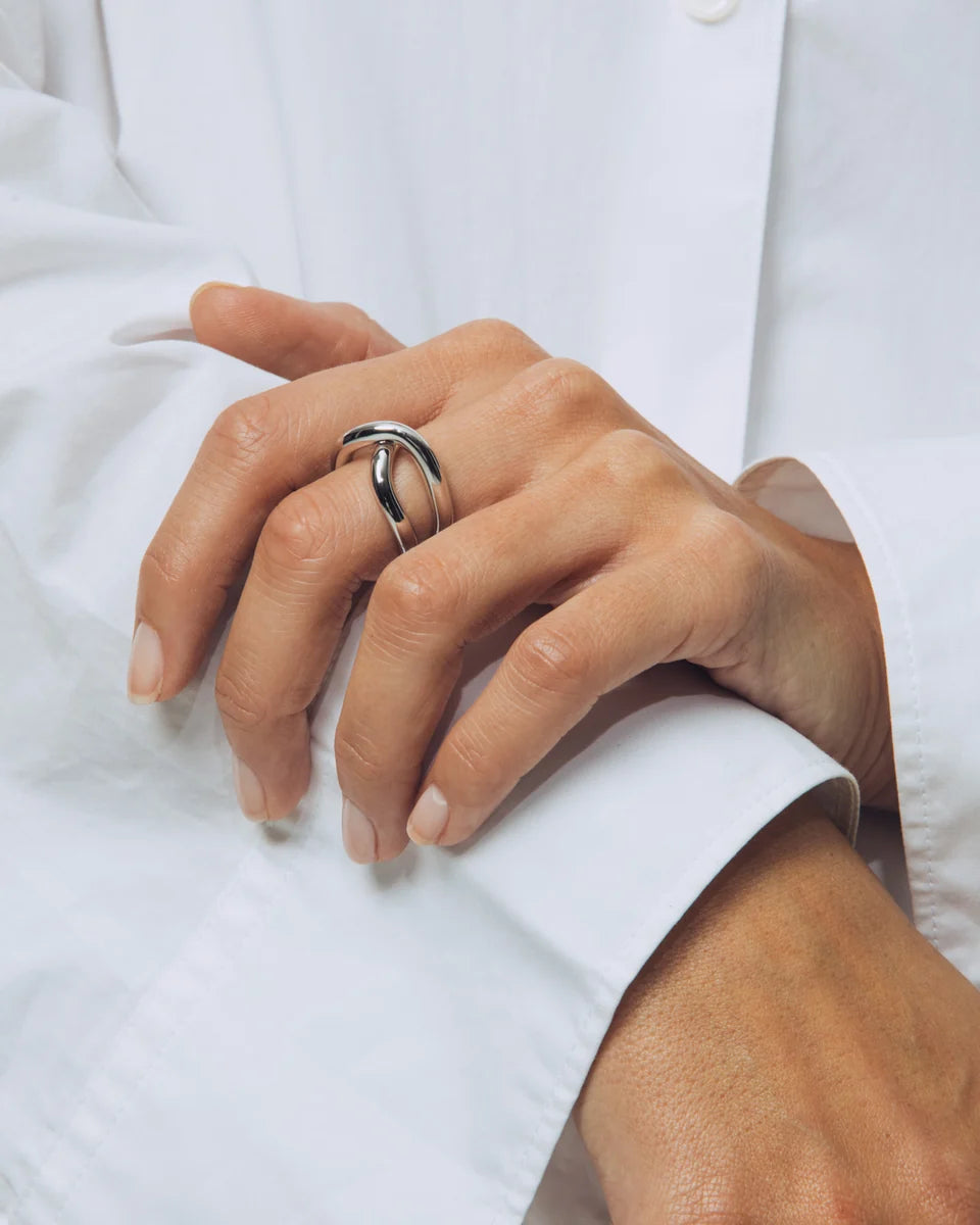 Thorn Double ring, sølv