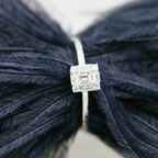 Ring, hvitt gull med diamanter 0,29 ct w.si.