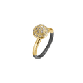 Victoria Rose Pavert ring, gull med diamanter
