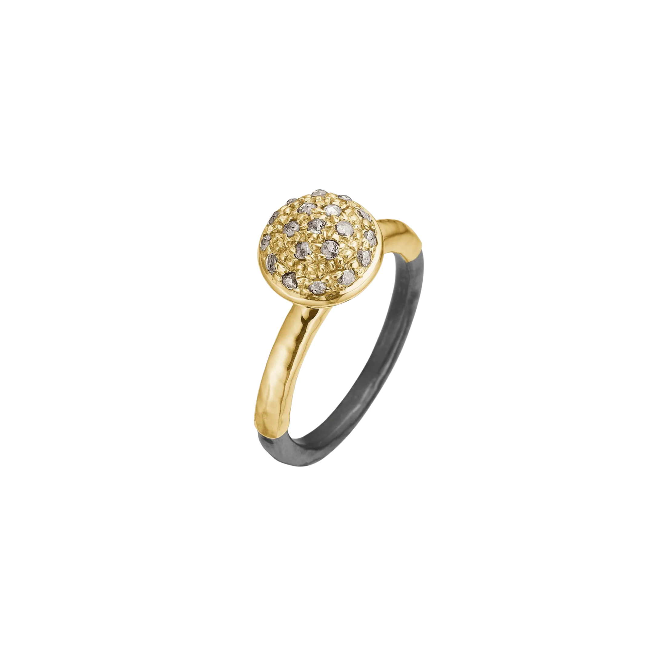 Victoria Rose Pavert ring, gull med diamanter