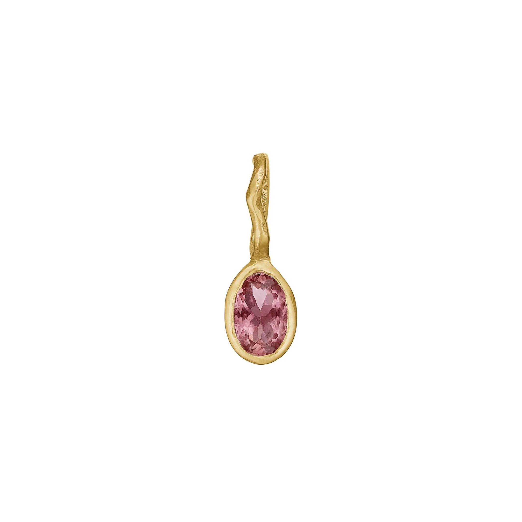 Zenith Pink anheng, gull med tourmalin