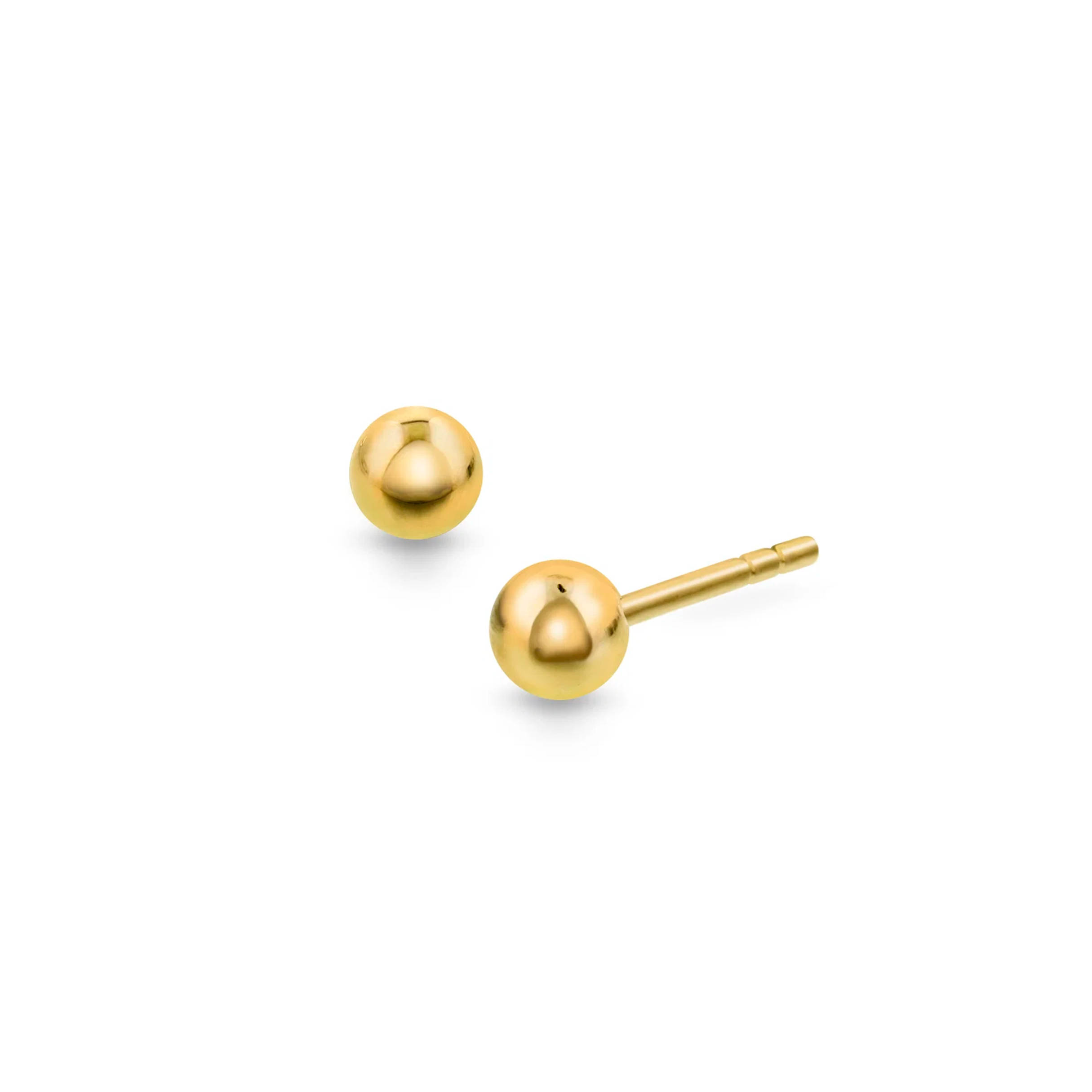 Øredobber, gull kule 3mm